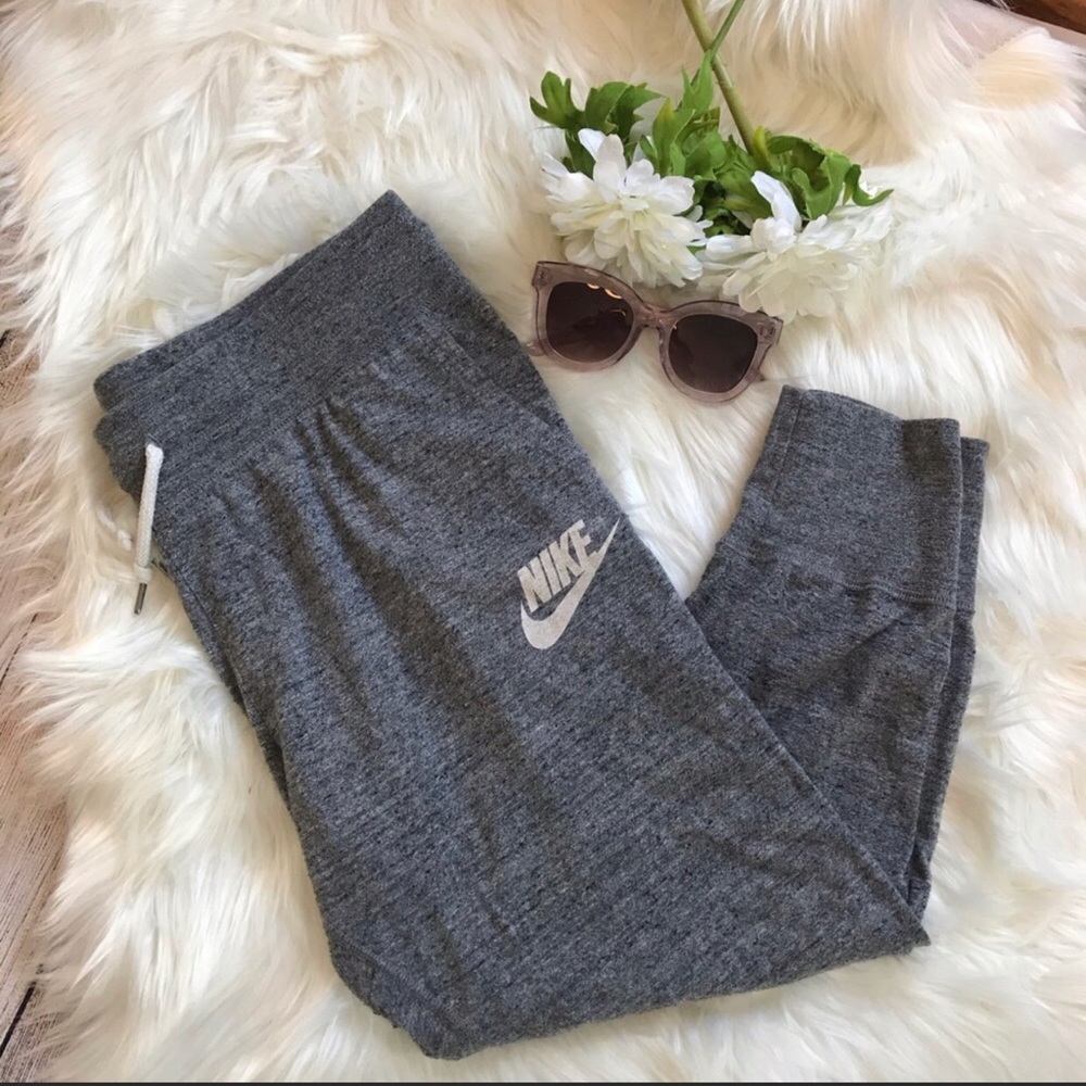 NIKE Marbled Grey Crop Joggers